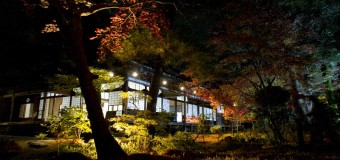 水面に映る紅葉に感じる日本の美、新発田「清水園」のライトアップに行ってみました