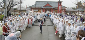 ご遷座100年の奉祝行事、彌彦神社の「初穂曳き」に参加してきました（動画つき）